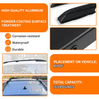 Set of 2 Black Aluminum Powder Coated Roof Rack Side Rails for Honda Odyssey (2018–2025)