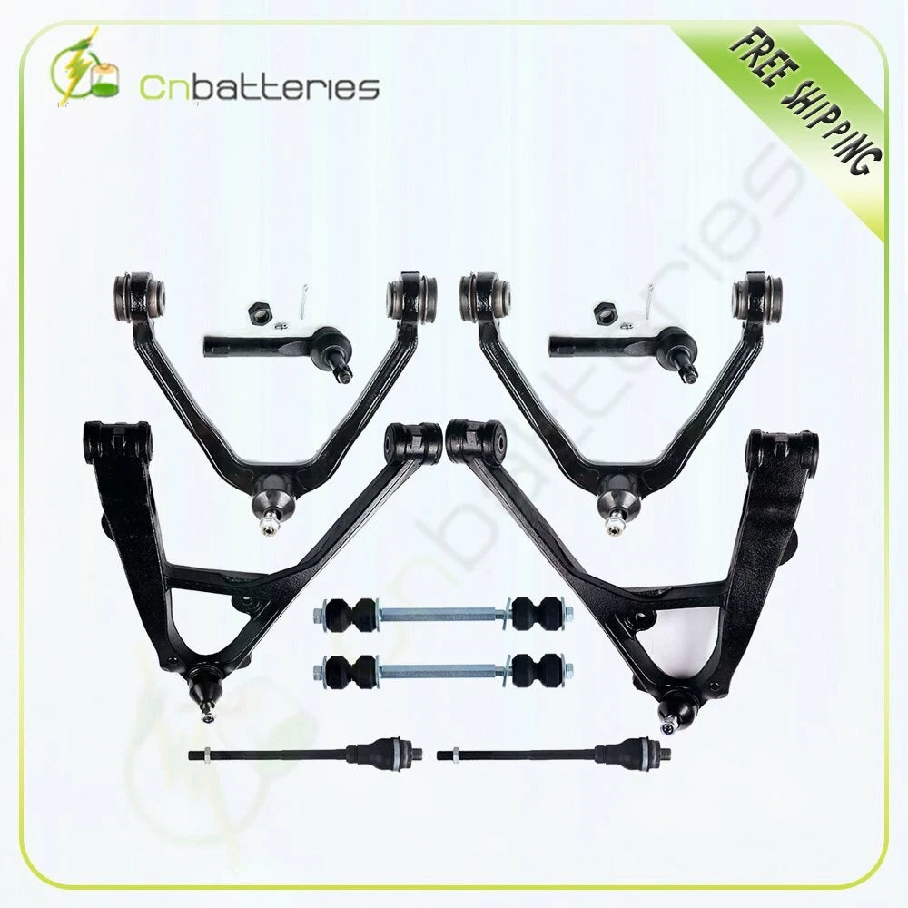 10PC Front Control Arm Tie Rod Ends Kit for Chevrolet Tahoe (2001–2006)