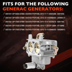 Carburetor for Generac GP15000 GP17500 (2010-2023)