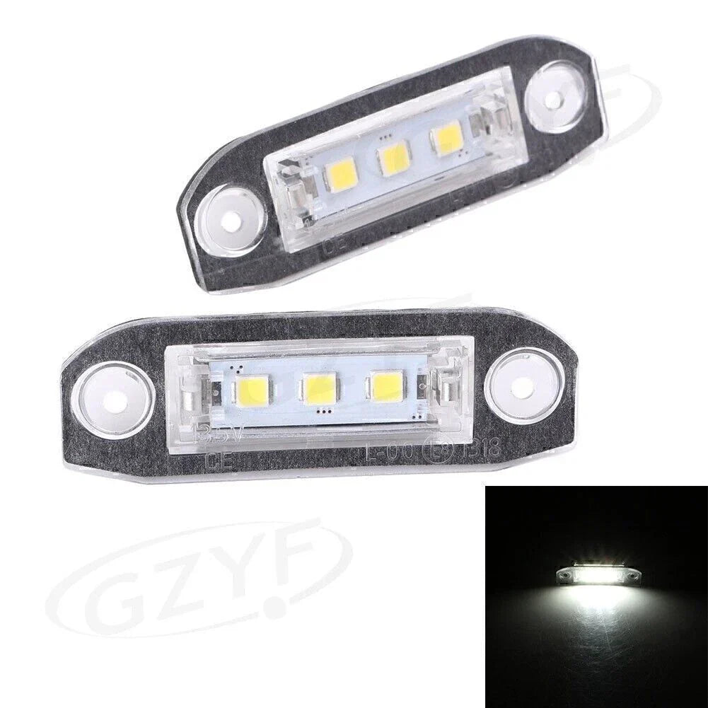 LED Rear License Plate Light for Volvo XC70 V50 C70 V70 XC60 (2001-2016)