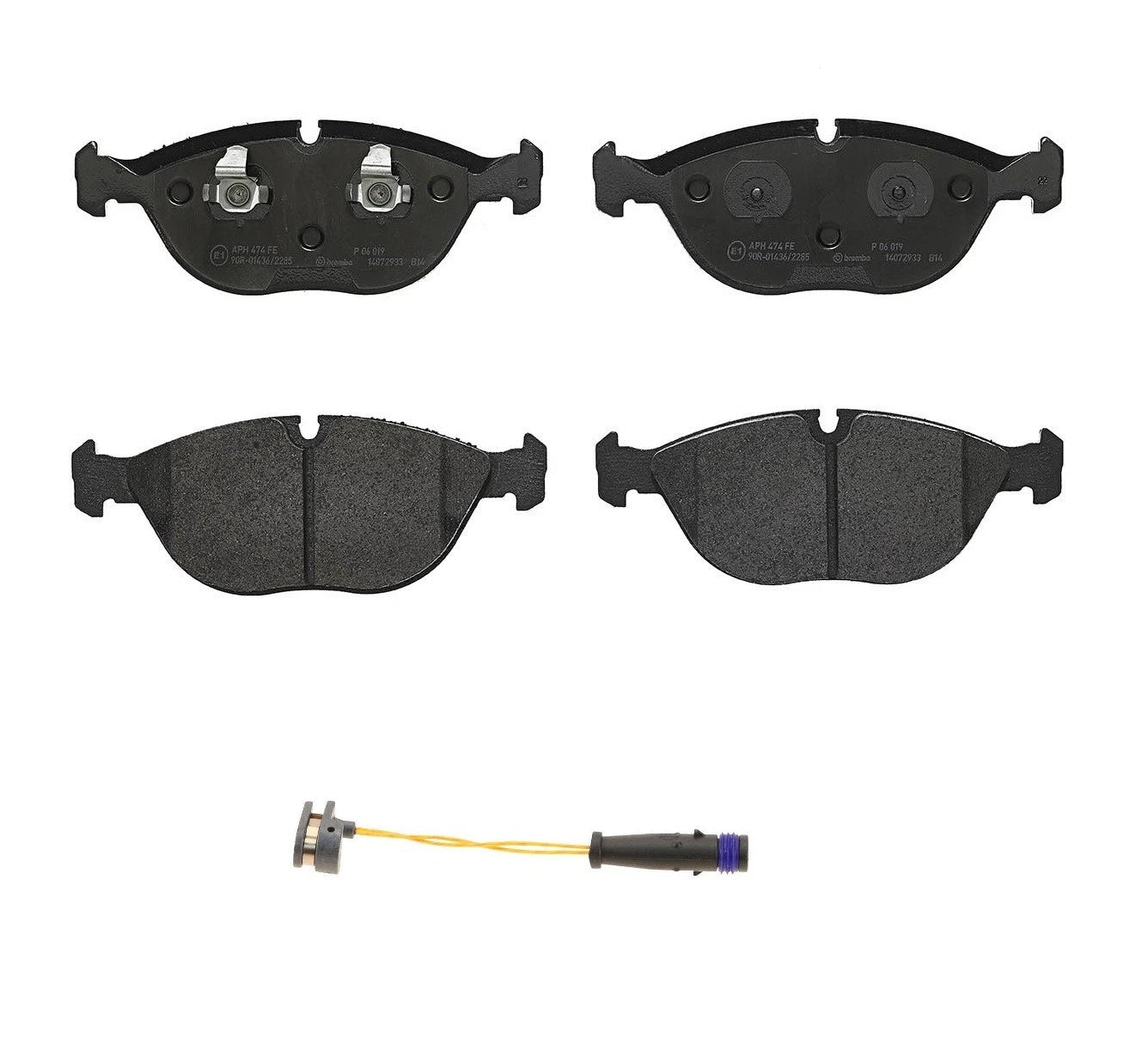 Brembo Low-Met Front Brake Pads & Wear Sensor for Mercedes W211 W220 (2003–2006)