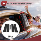 Door Pillar Window Trim for Chevrolet Aveo Hatchback (2004–2011) Black