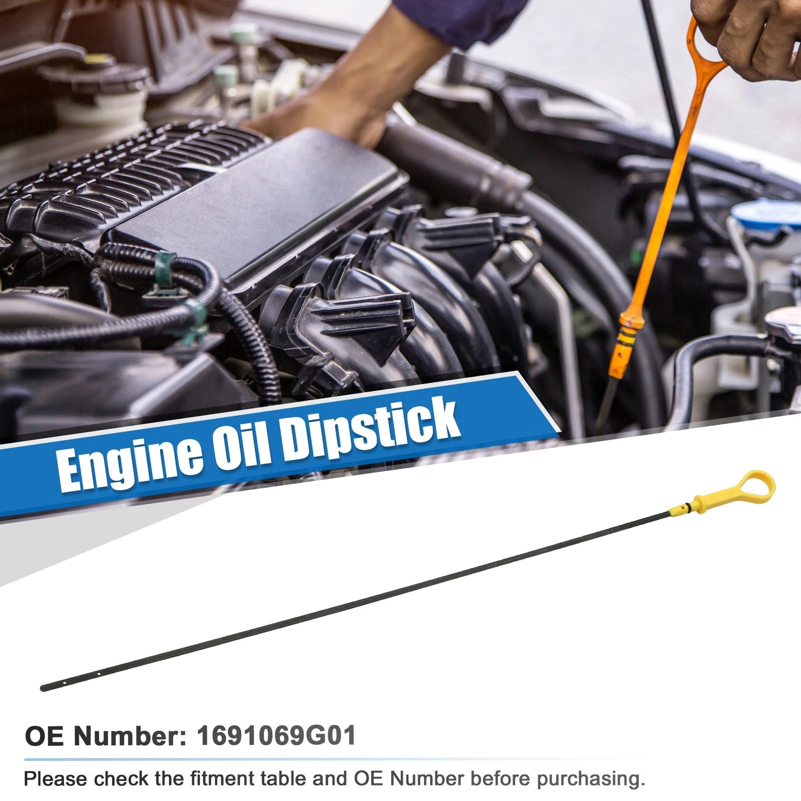 1 Pcs Engine Oil Dipstick for Suzuki Swift 1.5L (No. 1691069G01)