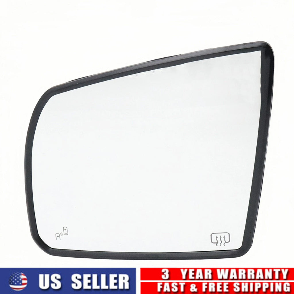Pair Door Mirror Glass for Toyota Tundra (2014–2021) Heated, Blind Spot Detection
