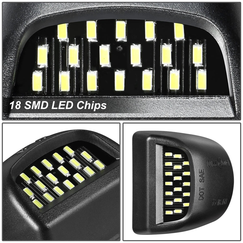 SMD LED License Plate Lights for Silverado Sierra Escalade (2001–2014)