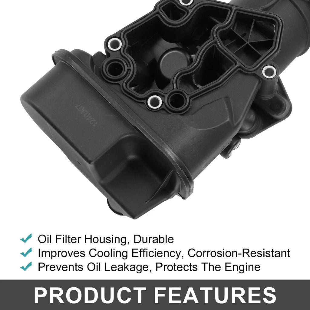 Engine Oil Filter Base Housing Assembly for Volkswagen Jetta (2007–2008) No. 06F115397H