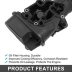 Engine Oil Filter Base Housing Assembly for Volkswagen Jetta (2007–2008) No. 06F115397H