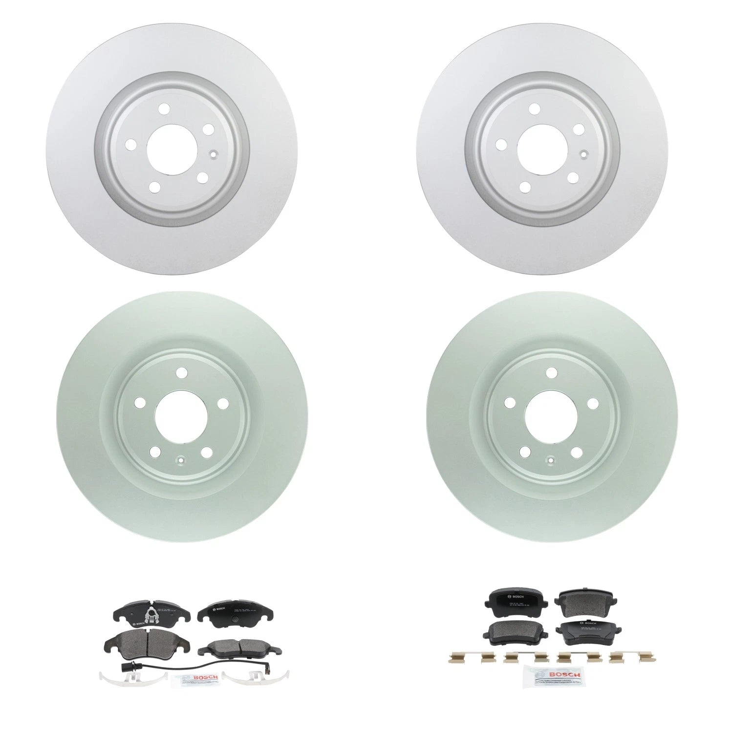 Bosch QuietCast Brake Rotor & Semi-Metallic Pad Kit for Audi Q5 S5 (2018–2023)