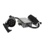 7-Way Blade to 7-Pin Round Trailer Light Converter for USA to EU