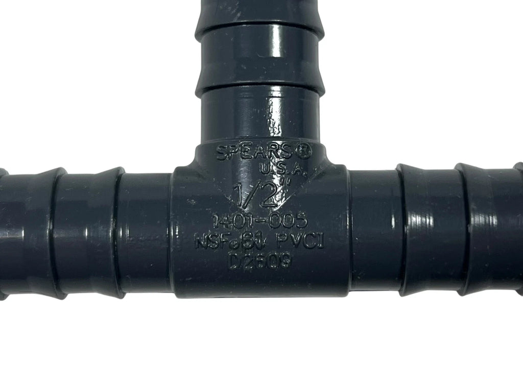 Set of 36 PVC Tee Fittings for Spears 1401-005 (Gray)