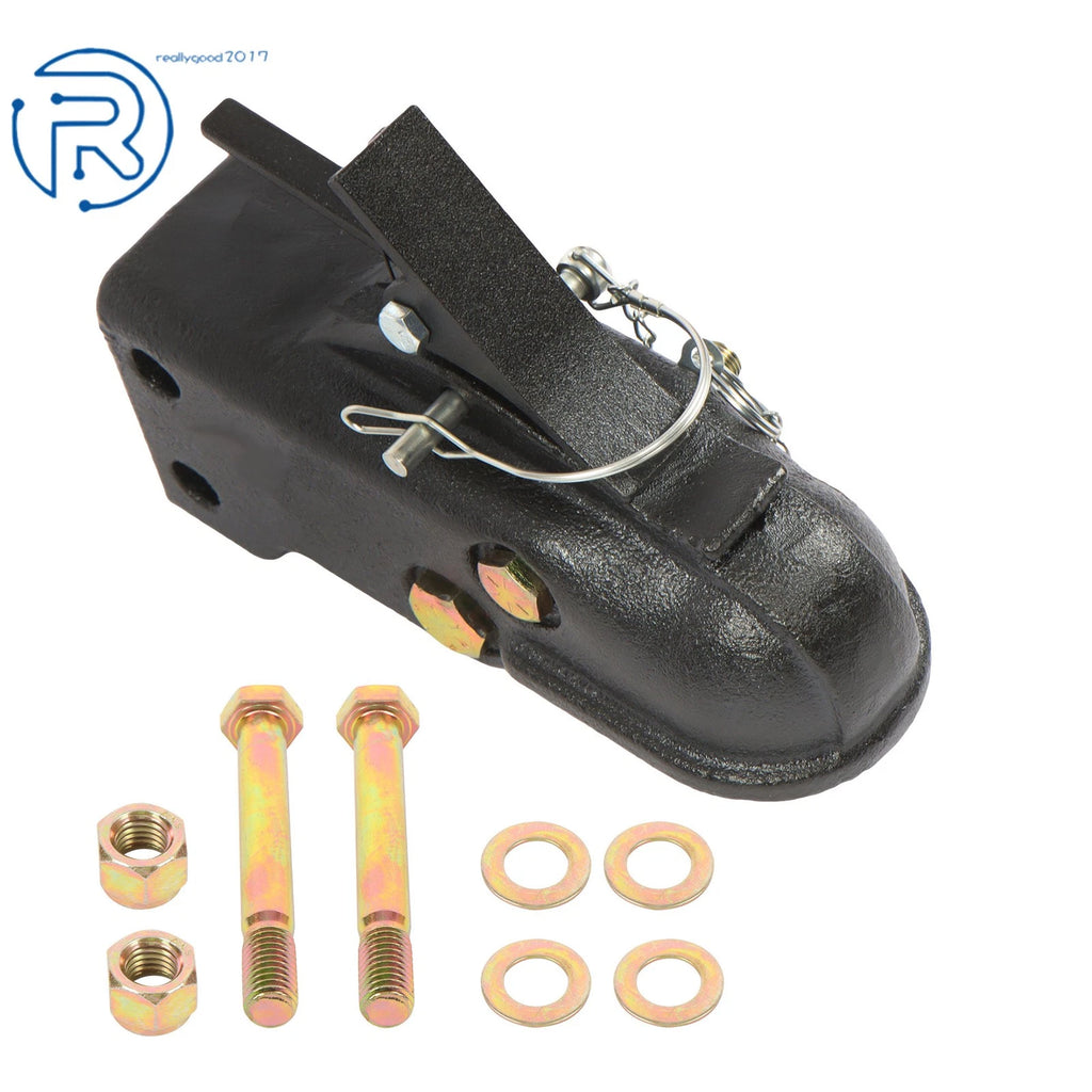 Heavy Duty Adjustable Trailer Coupler for 2-5/16 Inch Ball (Fits Most Trailers)