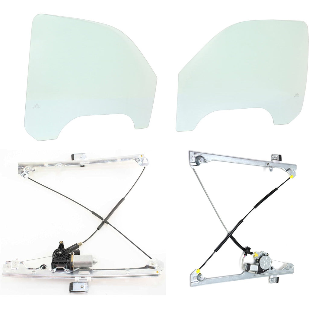 Door Glass Kit for Chevrolet Silverado 1500, GMC Sierra 1500 (1999–2005)