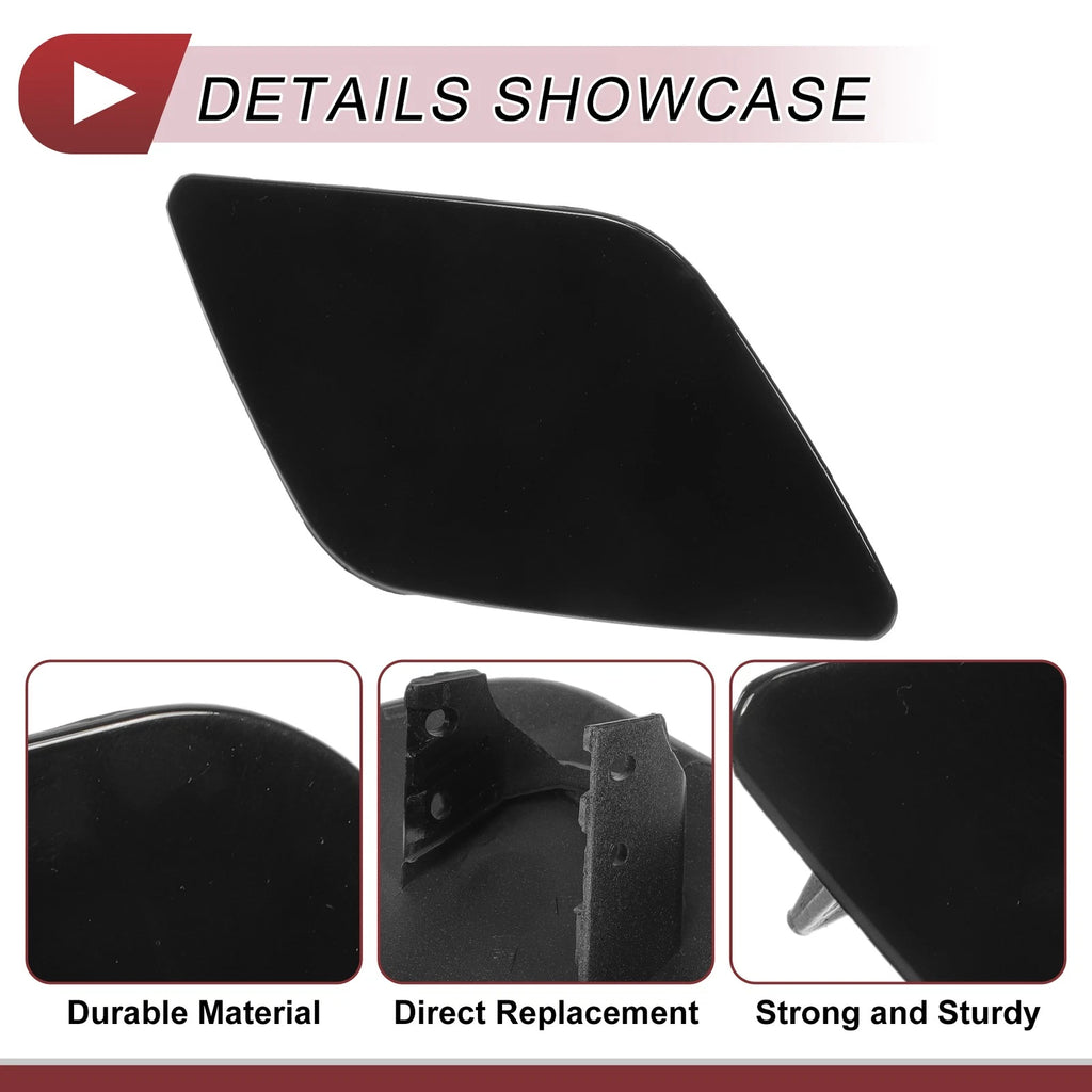 Front Right Washer Nozzle Cover Cap No. 4F0955276 for Audi A6 (2005–2008) Black
