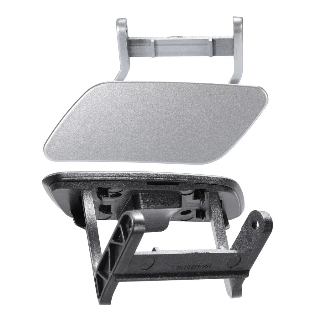 Bumper Headlight Washer Cover for Mercedes ML (2012-2015) Silver Tone