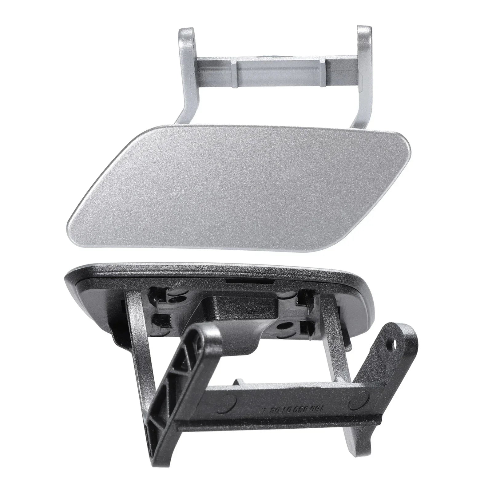 Bumper Headlight Washer Cover for Mercedes ML (2012-2015) Silver Tone
