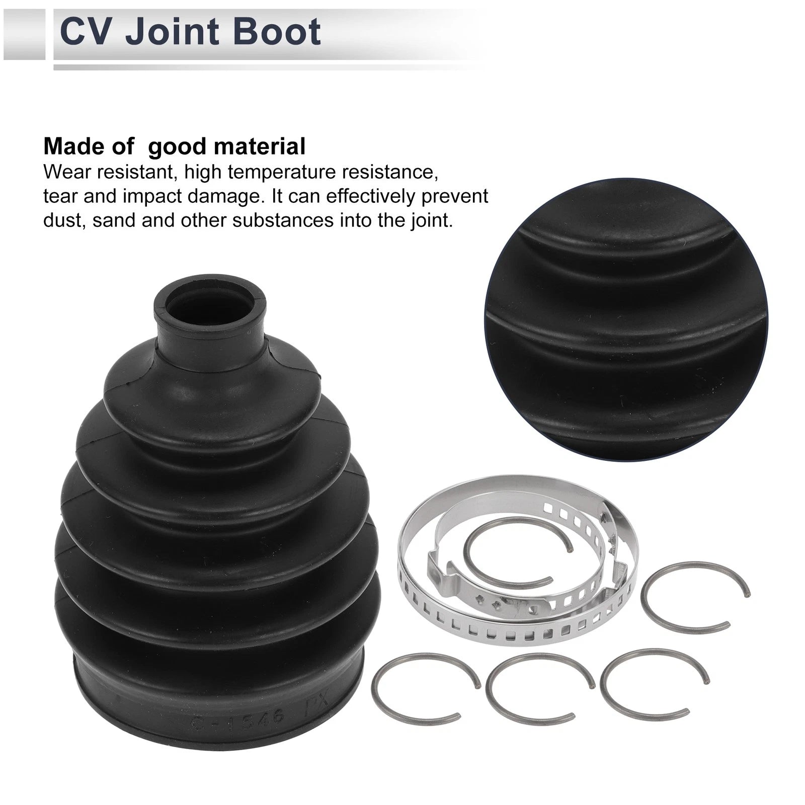 Outer CV Joint Boot Kit with Clamps for Mazda 5 (2012–2015) No.FP1022530