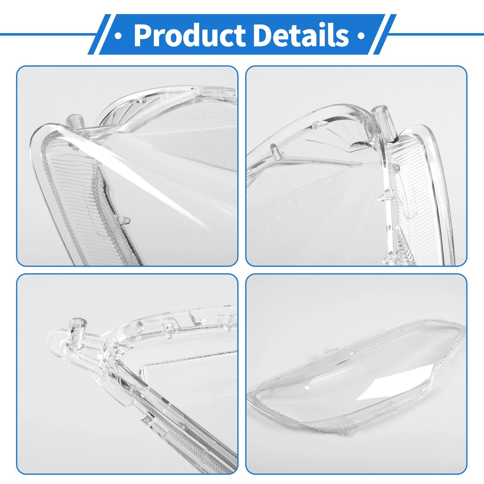 Headlight Lens Cover for Honda Fit (2014–2020) PC Clear