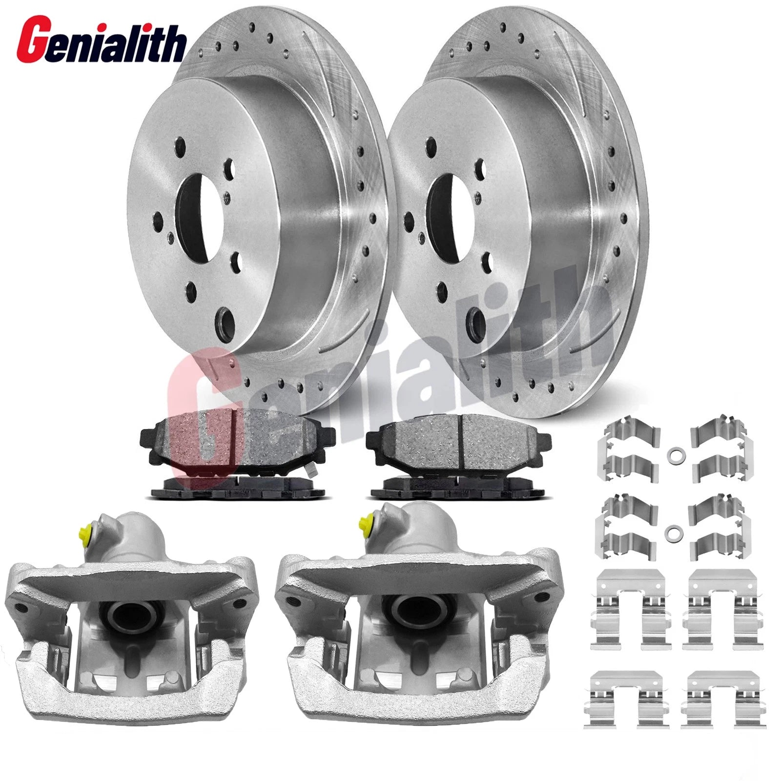 Rear Drilled Brake Rotors & Ceramic Pads for Subaru Crosstrek (2016–2021)