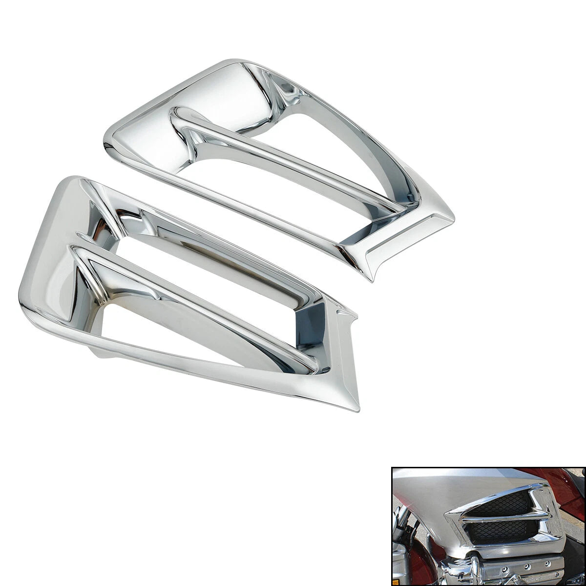 Air Exhaust Intake Accent Trim for Honda Goldwing 1800 (2012–2016) Chrome