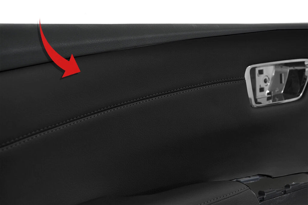 Leather Door Panel Cover for Toyota Avalon (2013–2018) Black