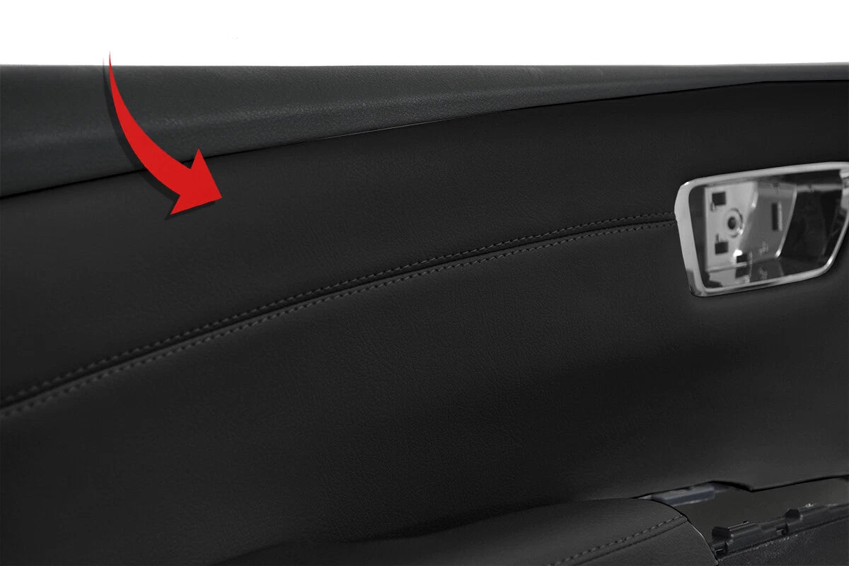Leather Door Panel Cover for Toyota Avalon (2013–2018) Black