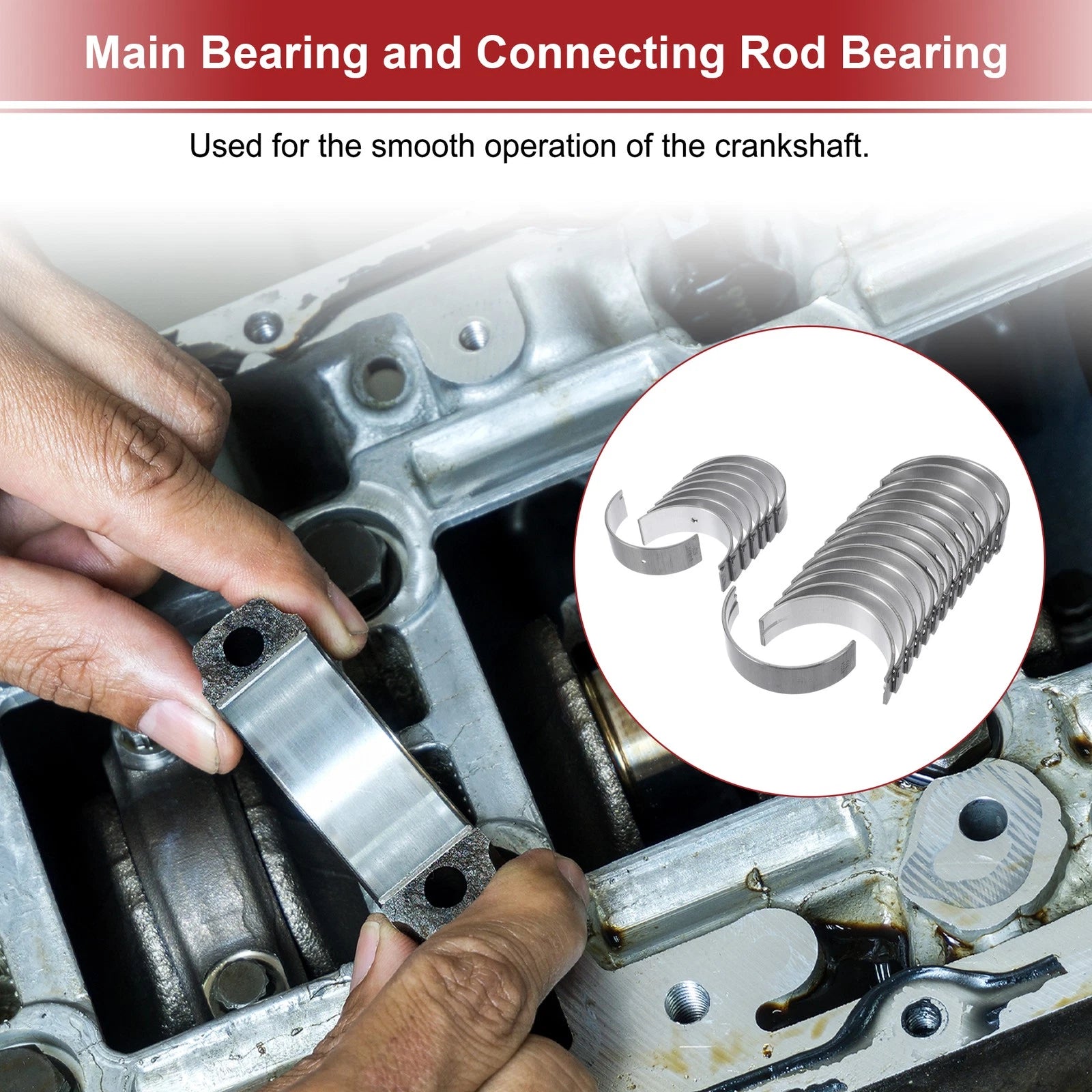 Main Bearing and Connecting Rod Bearing Kit for Toyota Land Cruiser (2002–2010)