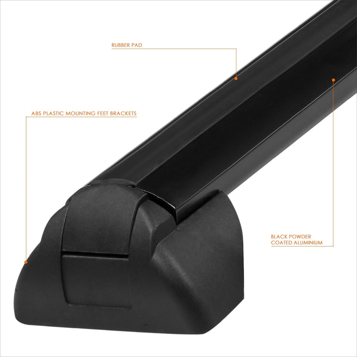 Roof Rack Crossbar for Saturn Vue (2002–2007) - OE Style, Aluminum, Black