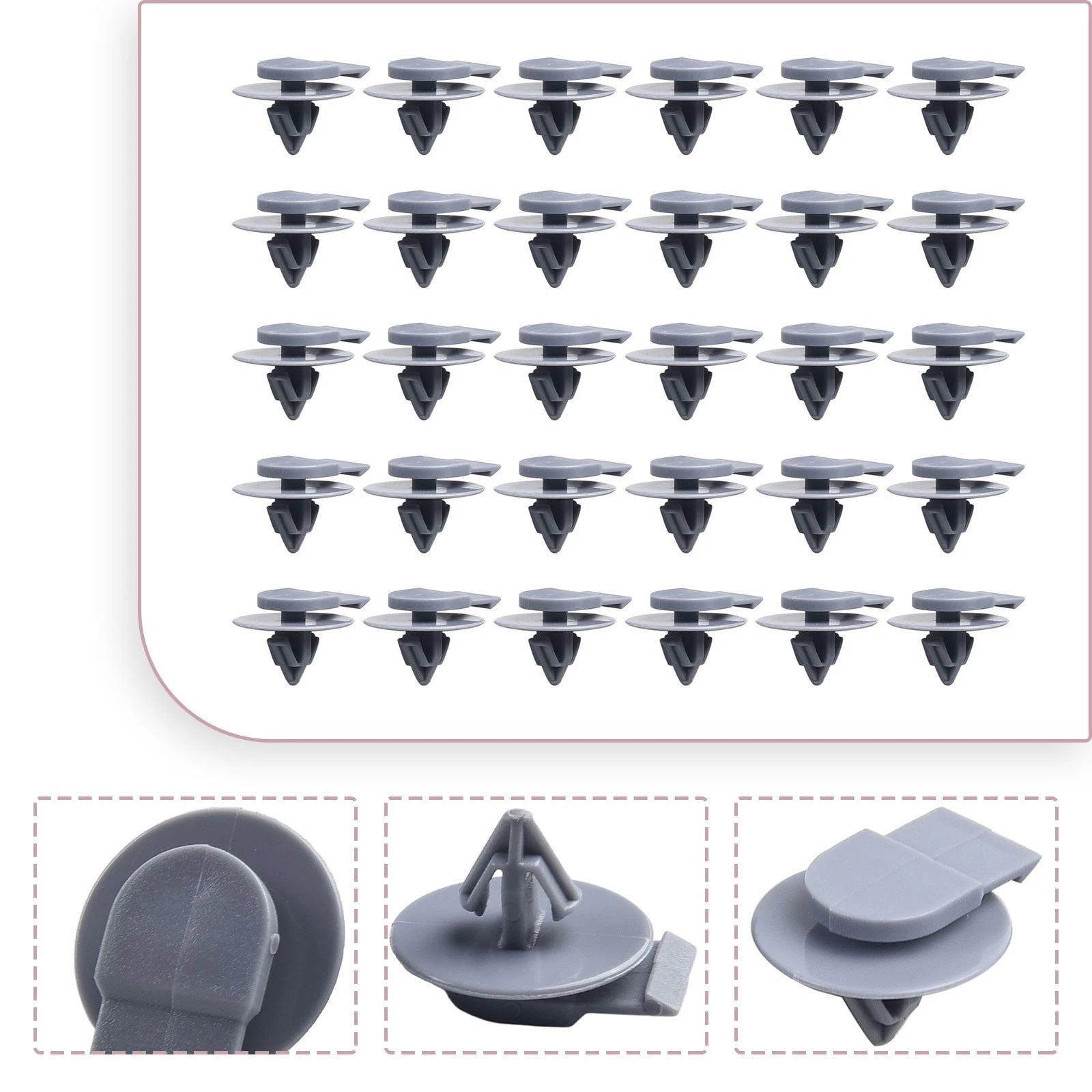 Set of 4 Wheel Arch Trim Clips for Mini Cooper (2002–2008) 0713275782