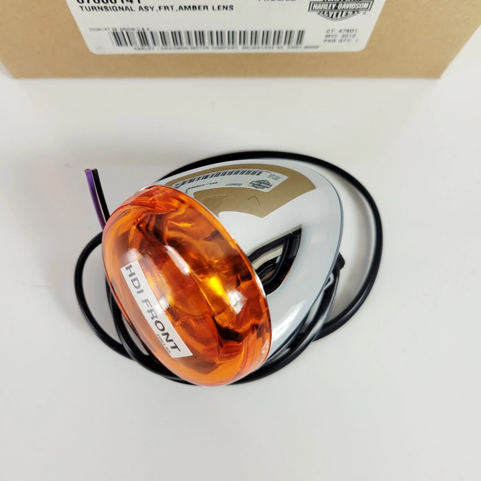 Chrome Front Turn Signal for Harley-Davidson Touring Models (2018–2023) - OEM 67800141