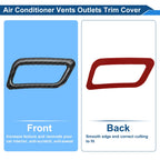 2X Air Condition Outlet Vent Trim Cover Frame for Nissan Rogue (2014–2020) Black