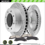 Front Brake Rotors and Ceramic Pads for Ford Excursion (2000) F-250 Super Duty (1999–2004)