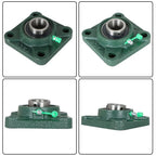 Set of 2 Pillow Block Bearings for UCF205-16 (1" Bore)