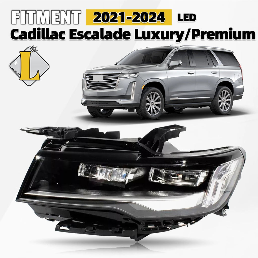 Full LED Headlight for Cadillac Escalade (2021–2024) Driver Side