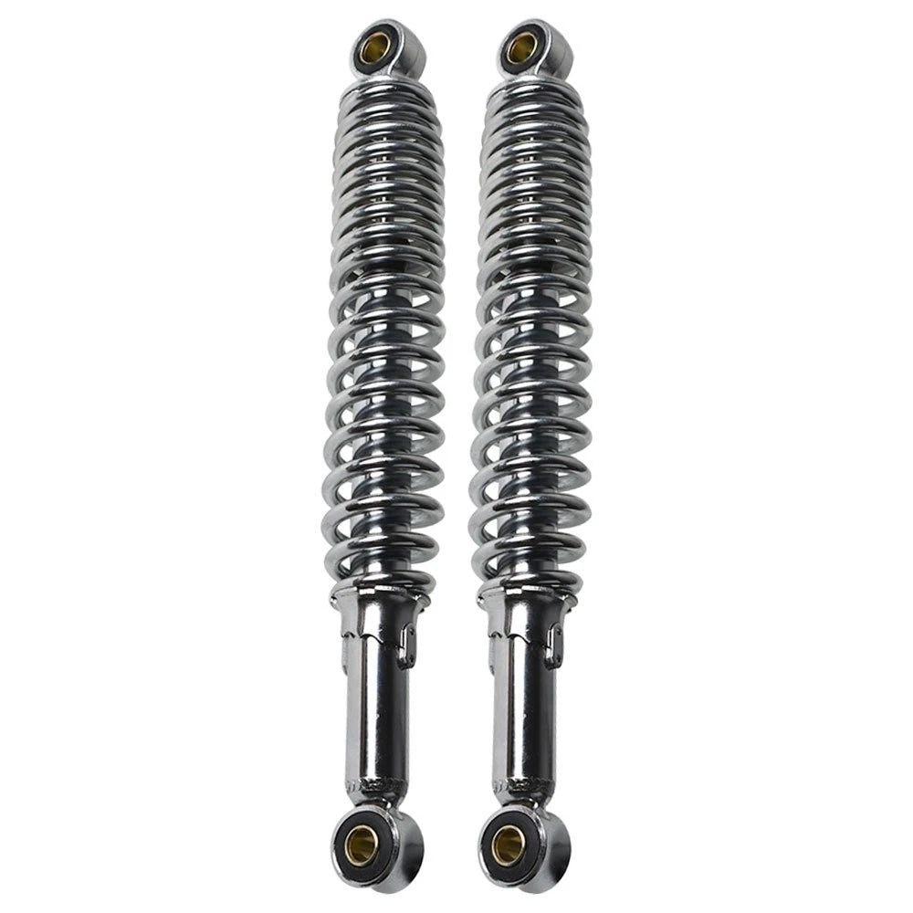 Set of 2 Chrome Shocks for S65 CL/CT70 XL75 CL/CT/CM/S90 CM91 CT110 (335mm)
