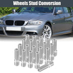 20 Pcs M14x1.5 to M12x1.5 50mm Wheel Studs for Audi 