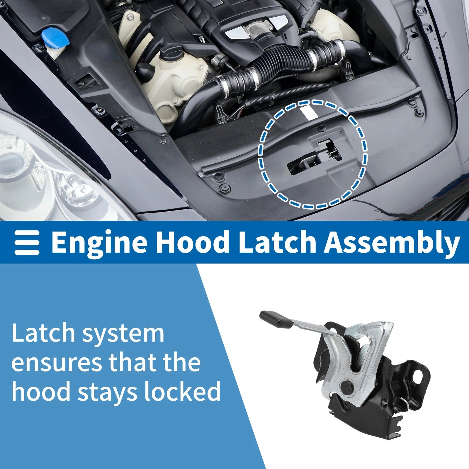 Hood Latch Assembly for Honda Civic (2004–2005) No. 74120S5AA21 1 Pc