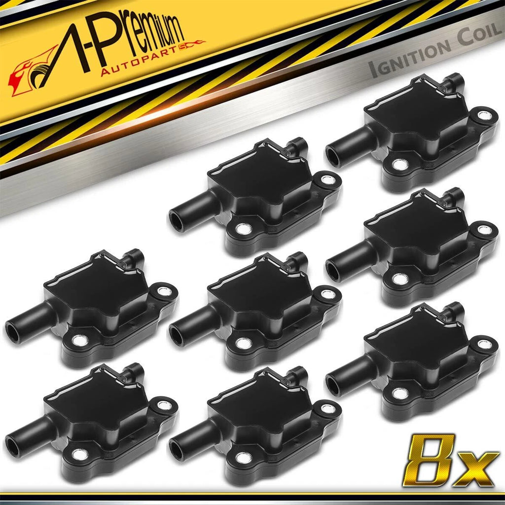 8x Ignition Coil for Chevy Silverado 1500, Tahoe, GMC Sierra (2014–2019)