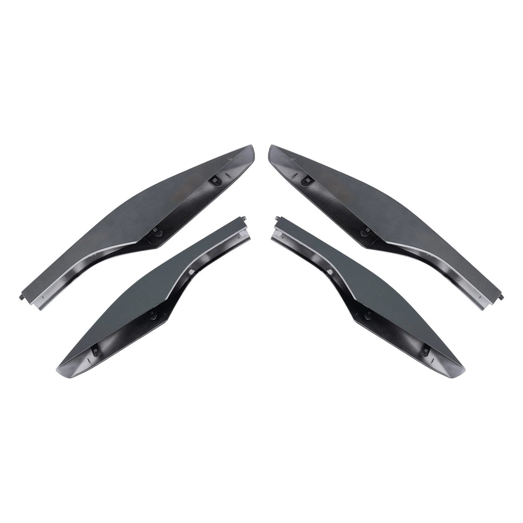 Set of 4 ABS Roof Rail End Covers for Lexus RX RX350 (2010–2015) Silver