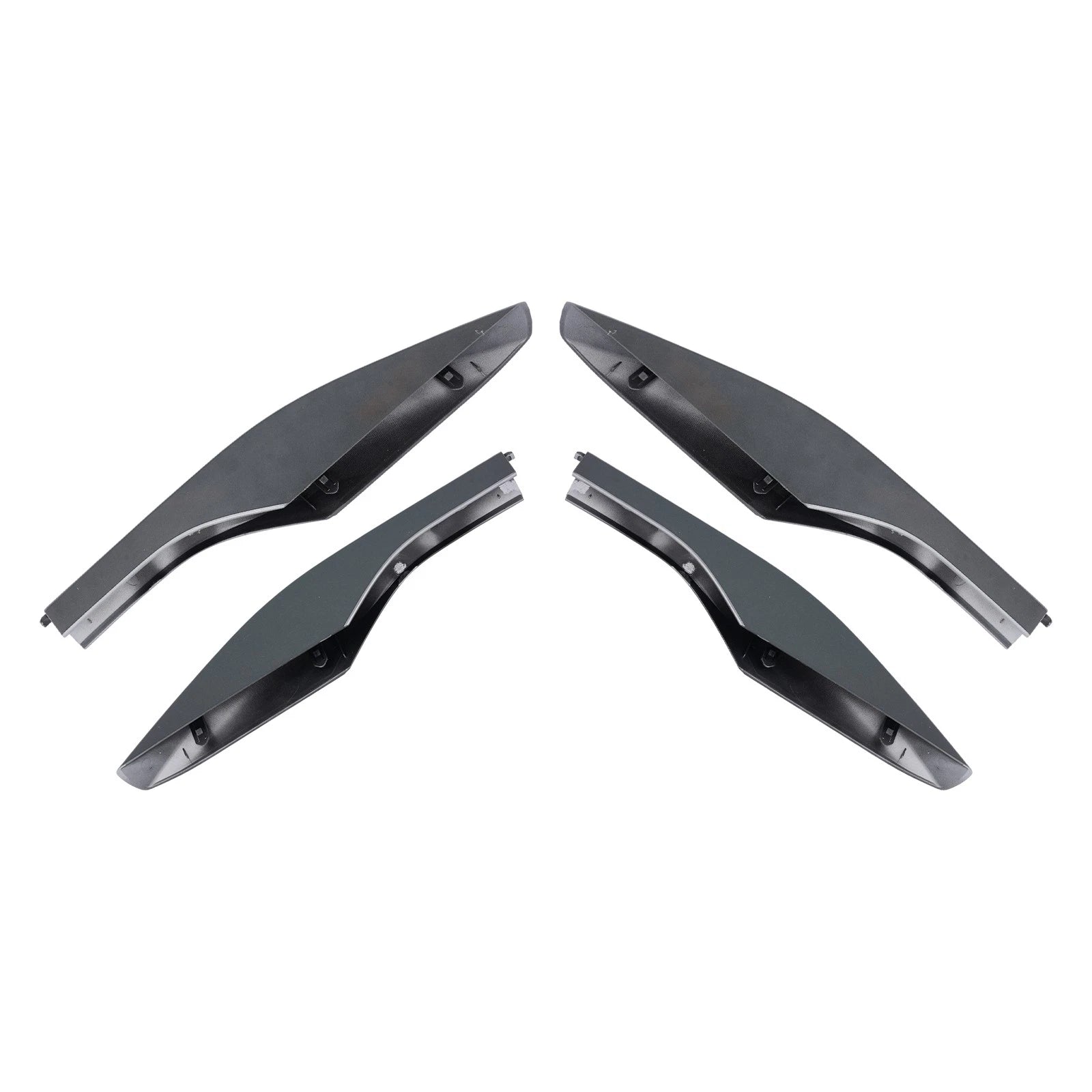 Set of 4 ABS Roof Rail End Covers for Lexus RX RX350 (2010–2015) Silver