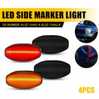 Smoked Amber/Red LED Side Marker Lights for Ford Raptor (2010–2014)