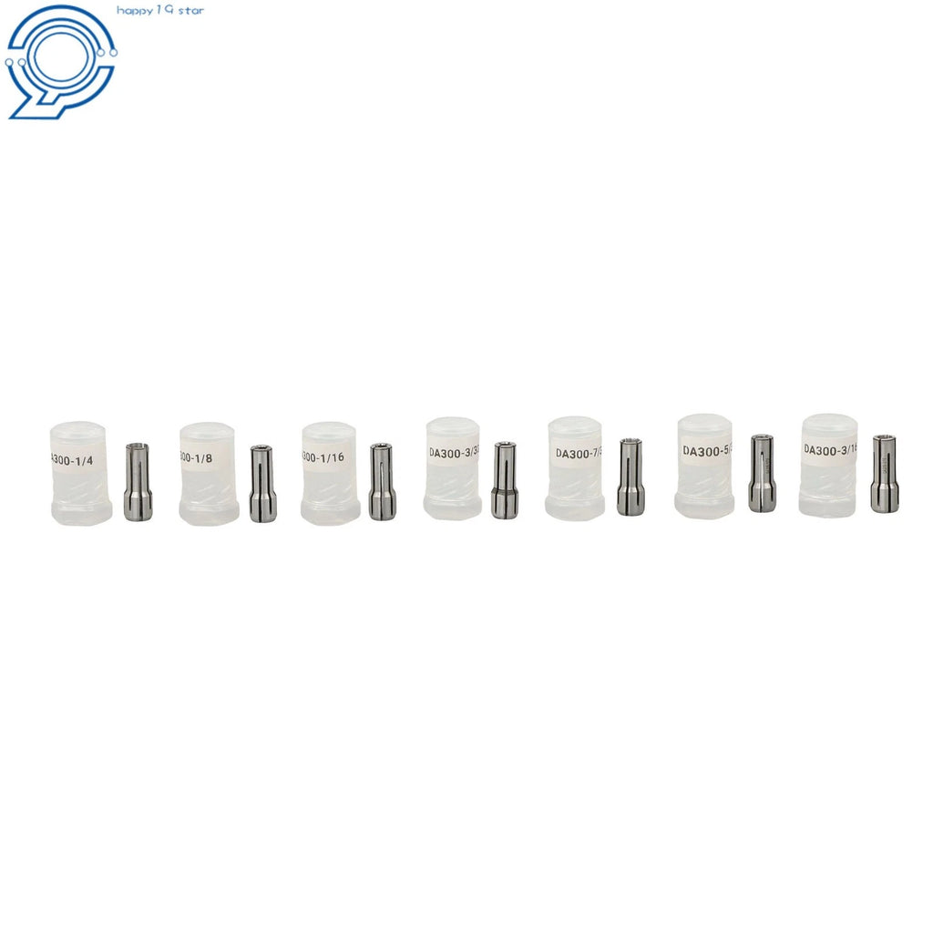 7pc Double Angle Collets DA300 for CNC Mill Lathe (1/16 to 1/4 Inch)