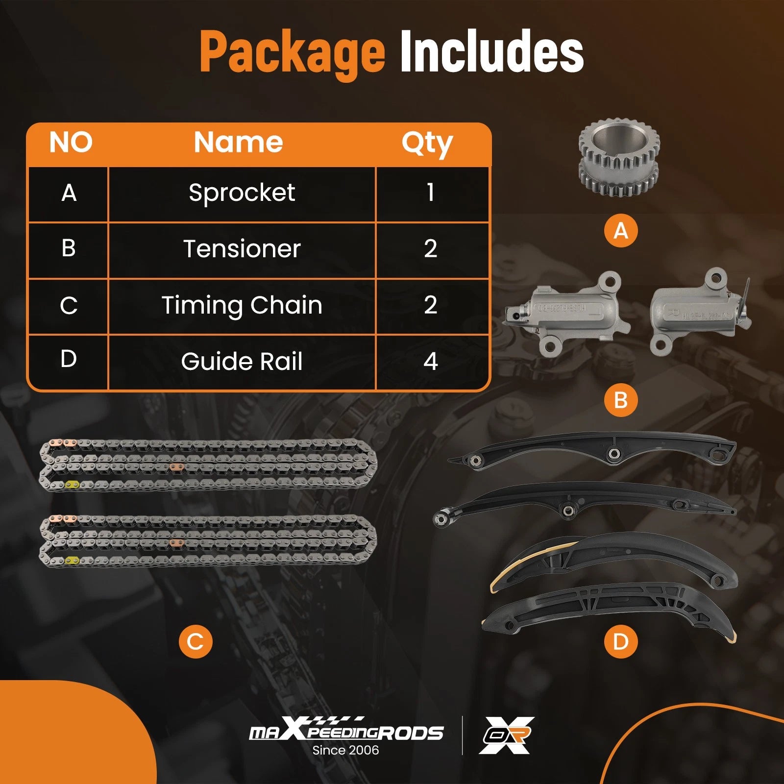 Timing Chain Kit for Ford F150, Expedition, Lincoln Navigator (2015–2020)