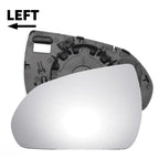 Left Side White Mirror Glass W/Back for Hyundai I30 (2017-2022)