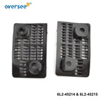 Water Inlet Covers 6L2-45214 & 6L2-45215 for Yamaha 2T 20 25HP (1990–2000)
