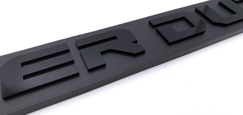 Matte Black License Plate Frame with Emblem for Ford F-250 F-350 (2017–2024)
