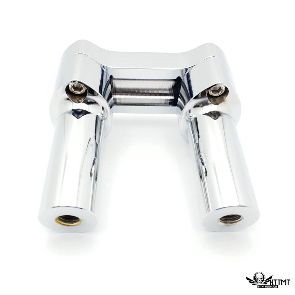 1" Handlebar Riser/Top Clamp Kit for Harley (Fits 4" Tall) - HTTMT