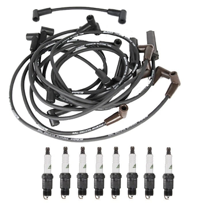 Ignition Wire Set & 8 ACDelco Spark Plugs for Chevy V8