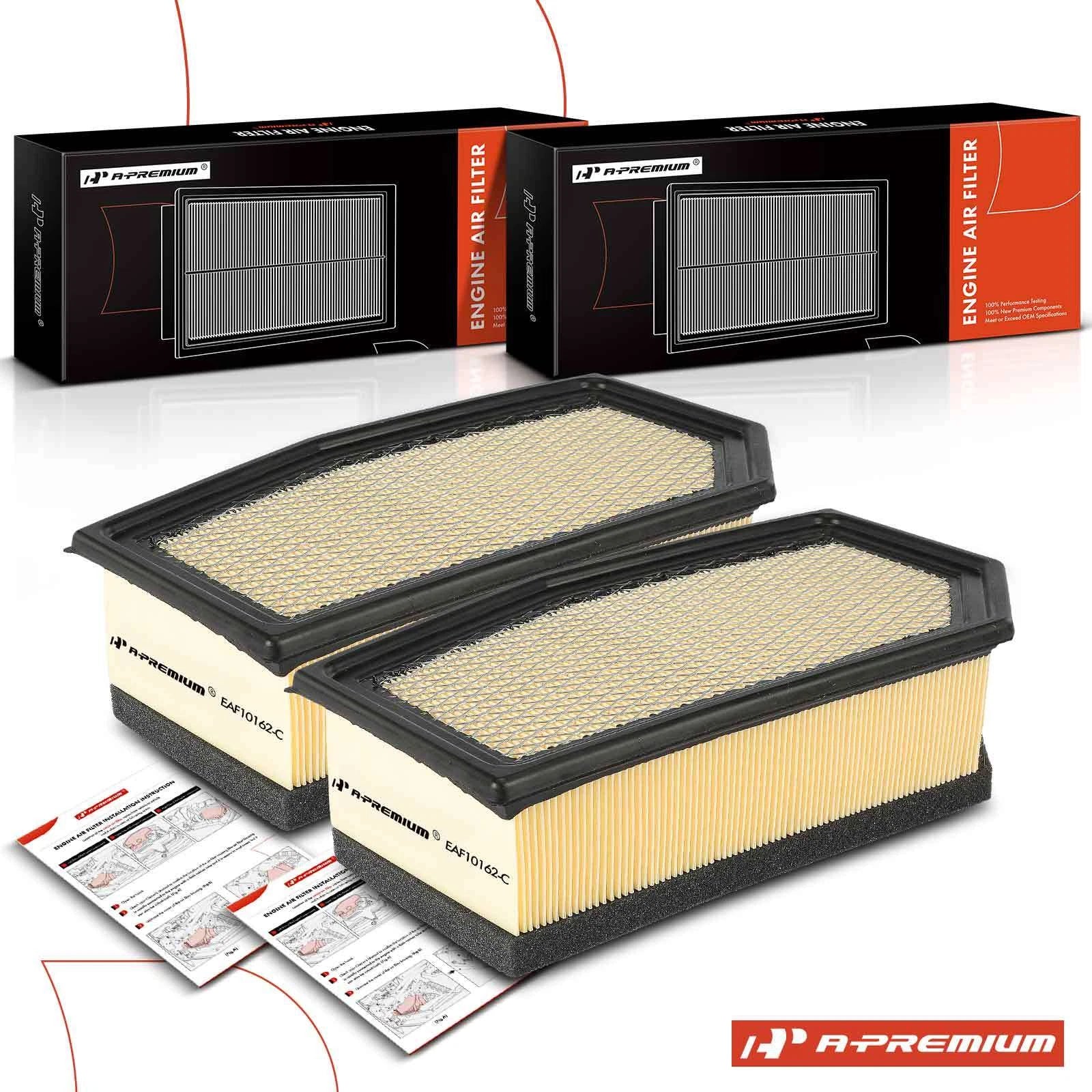 2X Engine Air Filter for Ford E-350 E-450 Super Duty (1990–2021)