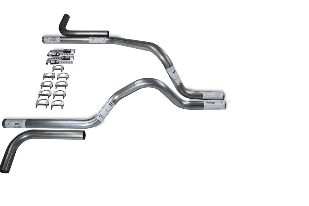 2.5" Dual Exhaust Kit for Dodge Dakota (1997–2005) No Muffler Side Clamp