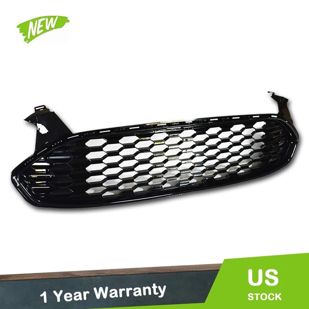 Front Grille for Ford Fusion (2013–2016) Black Glossy Style